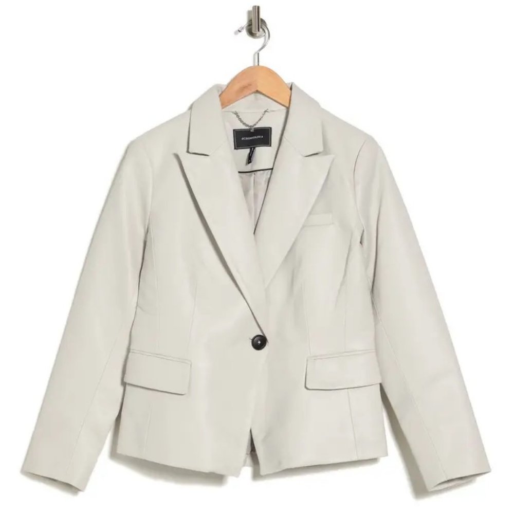 NWT BCBG Vegan Leather Blazer